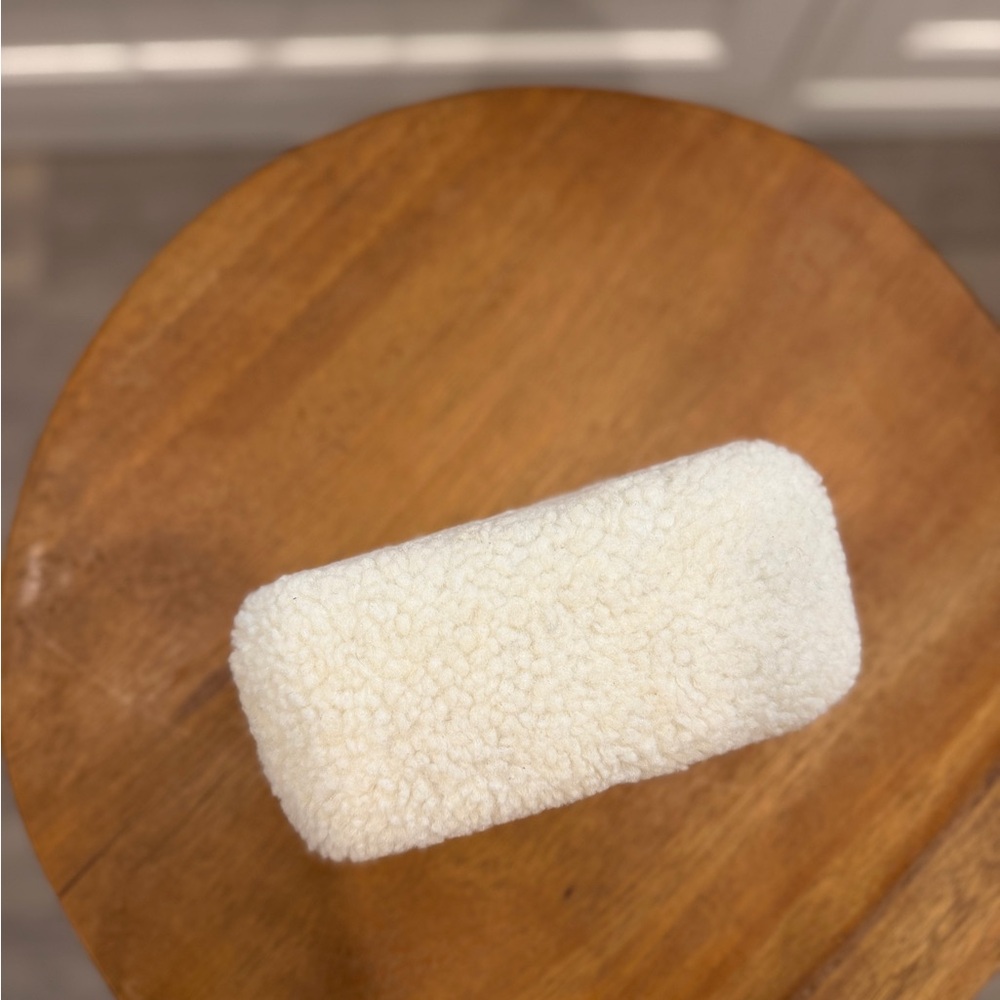 Cozy Cream Sherpa Sunglasses Case